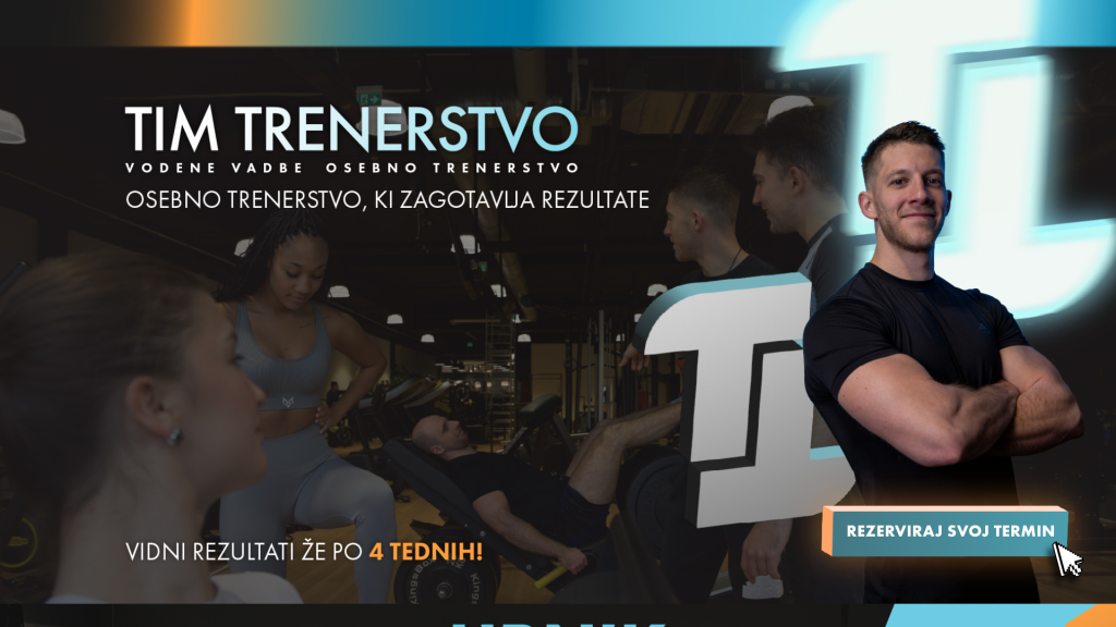 Screenshot of the Tim Trenerstvo website (WordPress).